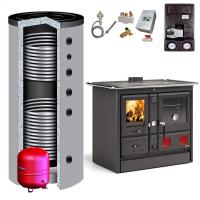 La Nordica Küchenherd wasserführend Termorosa XXL DSA Nero 18,4kW + Pufferspeicher